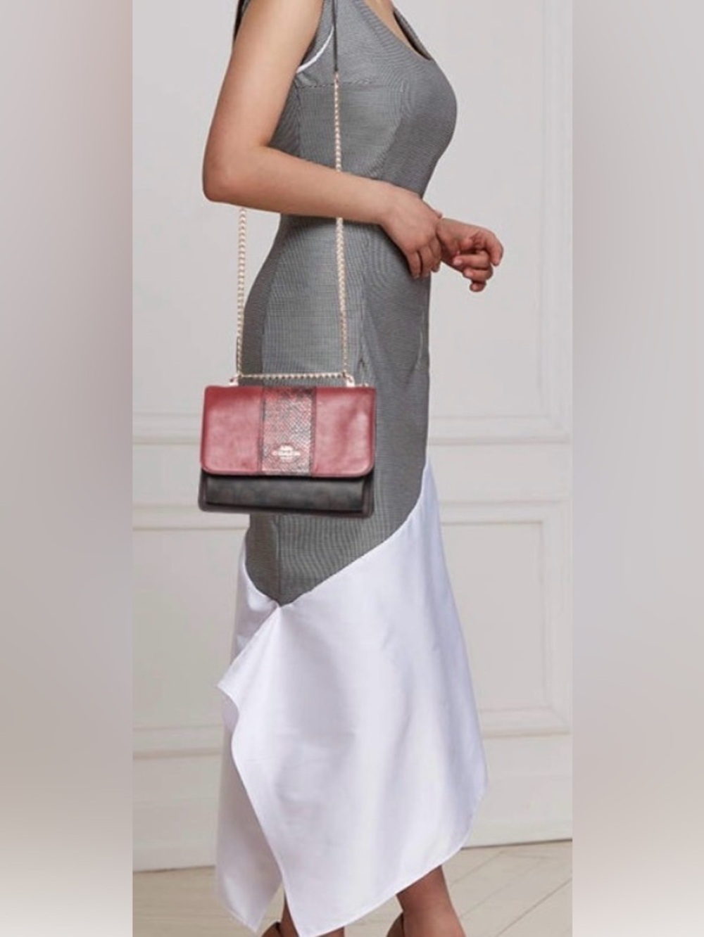 Coach Klare snake print red & brown - Picture 3 of 12